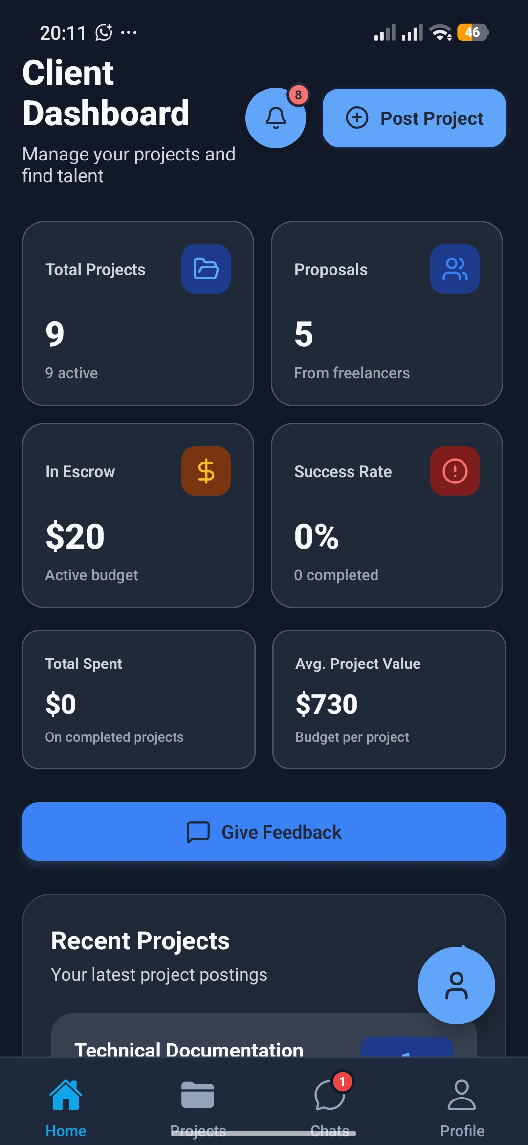 Client Dashboard
